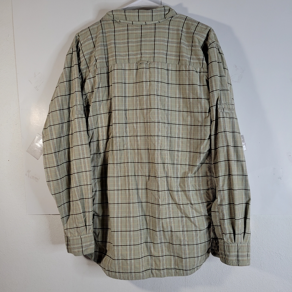 Mens Columbia Titanium Long Sleeve Plaid Button Front Shirt Size Large - Picture 6 of 9